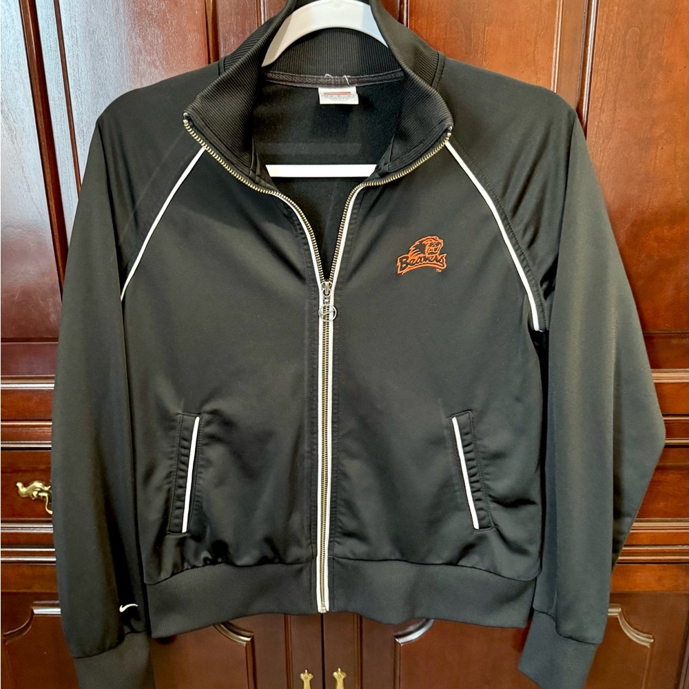 Nike Oregon State Beavers Black Zip Jacket, Women’s Medium